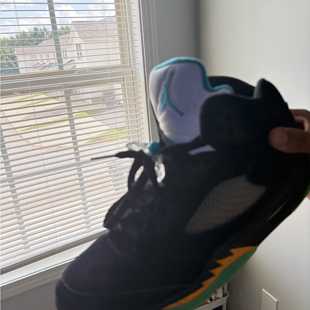 Jordan Black and Teal High-Tops
